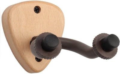 Gitaar Hanger - Muziek Hanger - Instrument Ophangen - Antislip Ontwerp - 7.5 x 8.7 cm - Houtkleur