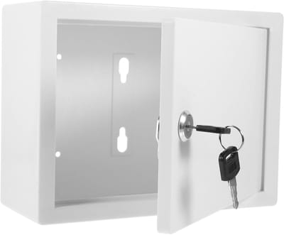 Brievenbus Met Slot - Wandmontage Postbak - Buiten Thuisgebruik - Ruime Capaciteit - 21.7x17.5cm - Wit