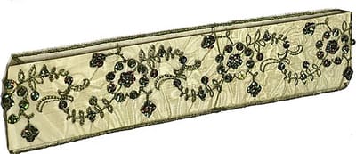 Rojafit Elastische Cult "Flower Power" Haarband 5 cm. Breed - Pailletten Groen