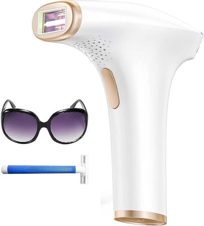 IPL Haarverwijderingsapparaat - 999.900 Lichtflitsen - 9 Energielevels - 3 Functies HR/SC/RA - Groot Behandeloppervlak 5 cm² - Pijnloos en Permanent - Geschikt voor Mannen en Vrouwen - Gezicht, Oksels, Benen, Lichaam
