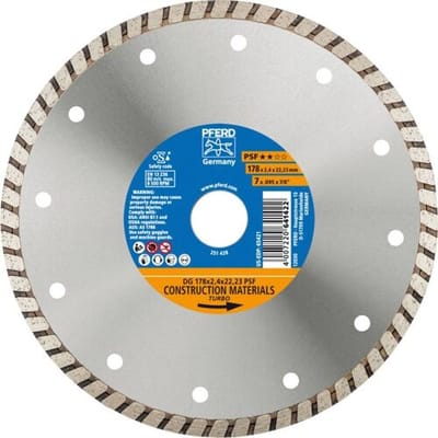 PFERD TOOLS 68017222 Dg Psf Diamanten doorslijpschijf Diameter 178 mm Boordiameter 22.23 mm 1 stuk(s)