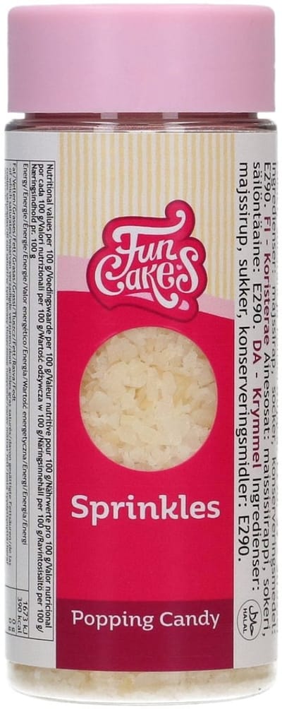 FunCakes Suikerdecoraties - Knettersuiker - 70g - Eetbare Taartdecoratie