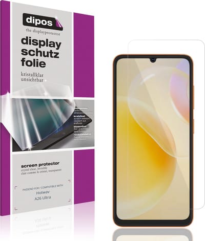 dipos – 4x Beschermfolie geschikt voor Hotwav A26 Ultra | Krasbestendige & heldere Screenprotector Ultra-Thin