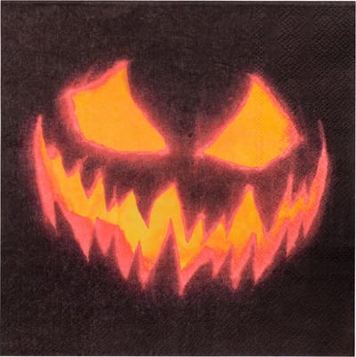 Boland - Set 20 papieren servetten Creepy pumpkin - Horror - Horror