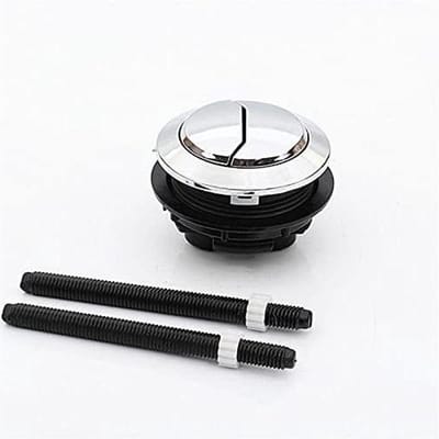 Toiletdrukknop - Spoelknop - Badkamer Reparatie - Dubbel Spoelmechanisme - 45mm Binnendiameter - Chroom
