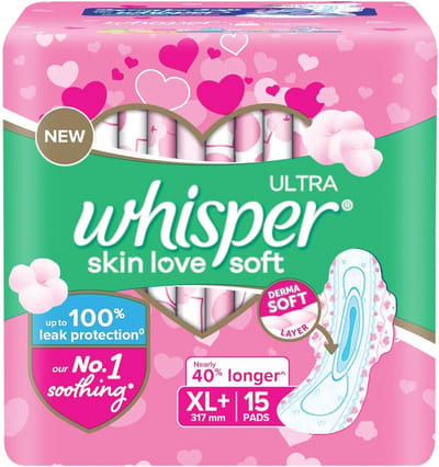 Ultra zachte maandverband voor dames, XL+ 15 servetten