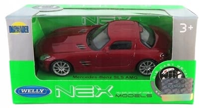 Welly Mercedes-Benz SLS AMG Modelauto 1:43 - Rood
