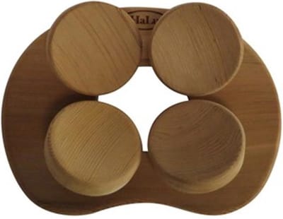 Halu ergonomische hoofdsteun voor Sauna - Rond - Red Cedar