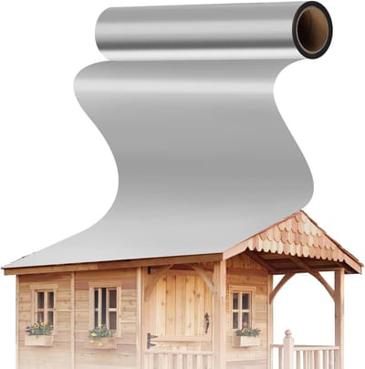 Dakfolie Aluminium - Waterdichte Dakbaan - Tuinhuis Dak - Zelfklevend Sterke Lijm - 5 x 1 Meter - Zilver