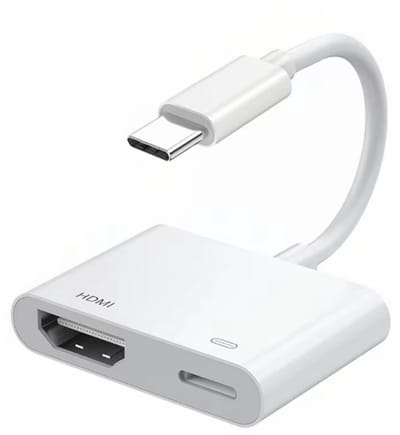USB-C naar HDMI Adapter – Type-C Digitale AV Adapter 4K – Scherm Sync Connector voor iPhone, HDTV, Projector & Monitor