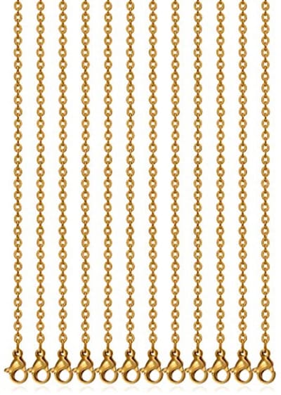 24 Inch 3MM Vergulde Link Kabel Ketting voor Sieraden Accessoires