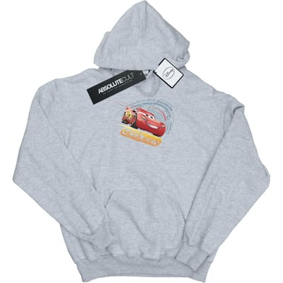 Disney Heren Cars Lightning McQueen Hoodie (Sportgrijs)