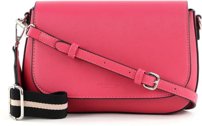 SEIDENFELT MANUFAKTUR Schoudertas Lian Saddle Fuchsia Roze