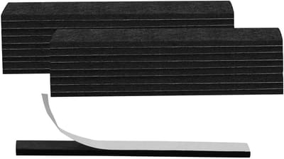 Meubelvilt Pads - Vloerbeschermers - Meubels Beschermen - Zelfklevend Antislip - 150 x 13 x 5 mm - Zwart