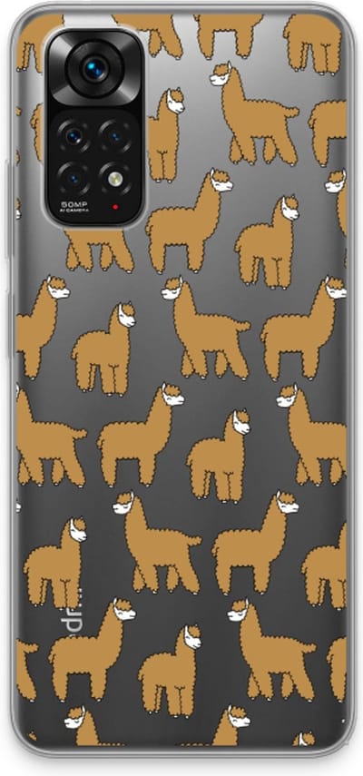 Case Company® - Hoesje geschikt voor Xiaomi Redmi Note 11S hoesje - Alpacas - Soft Cover Telefoonhoesje - Bescherming aan alle Kanten en Schermrand