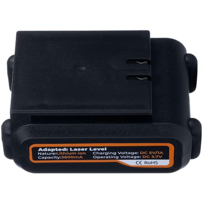 Rosfix Accu Pro Power 3600 mAh - Li-Ion Accu - 3,7V 5V/1A USB-C - Voor Kruislijnlaser CE RoHS