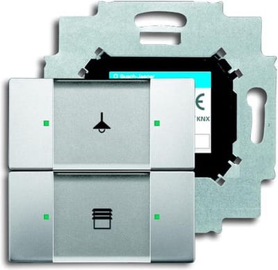ABB Busch-Jaeger KNX sensor 2-voudig met busaankoppelaar - pure-rvs (2CKA006116A0178)