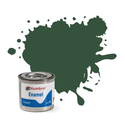 Humbrol Emailleverf Mat - 14 ml - No.78 Cockpit Green