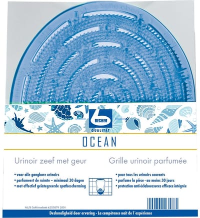Dr. Becher Urinoirzeef met geur ocean breeze - Per stuk