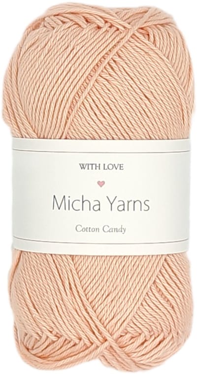Micha Yarns - 100% katoen haakgaren - 5 bollen haakkatoen - 5 x 50gram - 170meter per bol - Perzik (005)