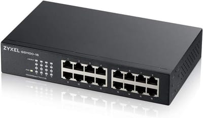 16-Poorts Gigabit Switch Unmanaged voor Kantooromgeving