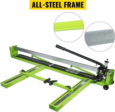 UFTA Handmatige Tegelsnijder 800 mm - Keramische Snijmachine - Porseleinen Tegelsnijder - Staal - Snijdikte 6-15 mm - Groen