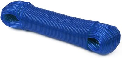 Dikke en sterke 50m tuinlijn van staal met PVC-coating voor buitengebruik en diverse klussen