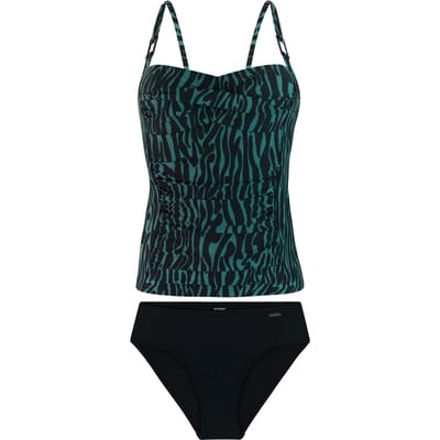 Protest PRTOnce - Tankini set Dames - B&C-cup - Vaste vulling - Hoge taille - Volledige dekking - Groen