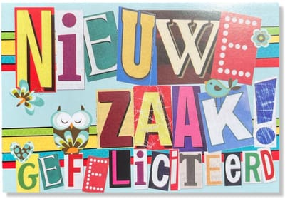 Een nieuw Zaak! - 12x17cm - Gevouwen kaart inclusief envelop - Nieuwe plek