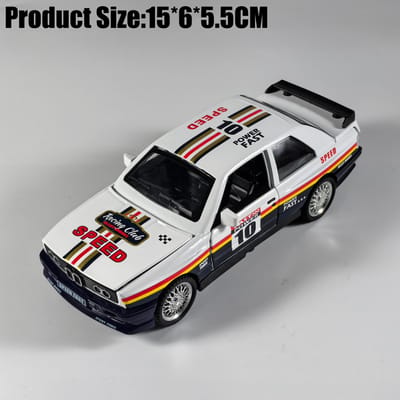 1:32 Bmw M3 E30 Rally Sport Sedan Legering Metaal Diecast Model Auto Huis Trendy & Bureau Display Ornament Verjaardagscadeau Voor Vriend
