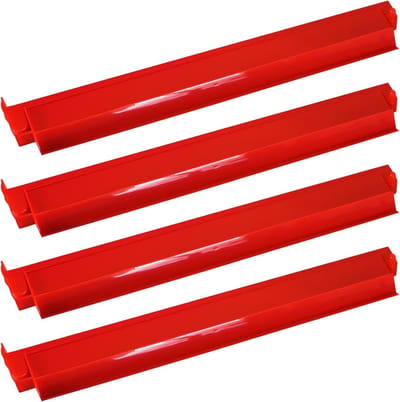 Mahjong Stenen en Duwers - Dominospel Accessoires - Tafelspel Organisatie - Kantelpreventie Systeem - 473x8cm - Rood