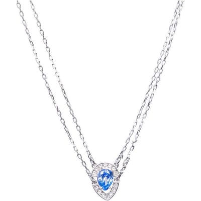 Swarovski Gallery Peer Kristal Ketting Dames ketting Blauw 5274841 One Size white
