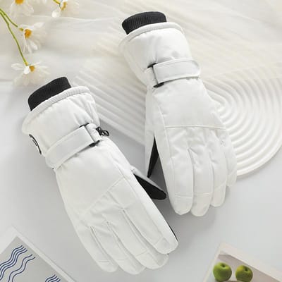 Winter Ski Handschoenen Regenboog Dames Warm Waterdicht Touchscreen Outdoor Winddicht Rijden Plus Fluweel Gevoerde Handschoenen. Average Size