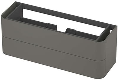 INK - Afgeronde Onderkast Gelakt 2 Laden Softclose Tbv Grepen - 1400x450x520 Mm - Mat Beton Groen
