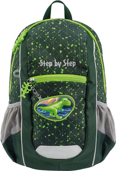 Step by Step Rugzak Kiga Maxi Backpack 10L Dino Nilo Donkergroen
