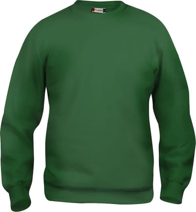 Clique Basic Roundneck 021030 - Flessen-groen - S