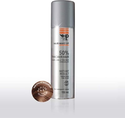 Fiberspray voor dikker haar | Midden Bruin 150ML