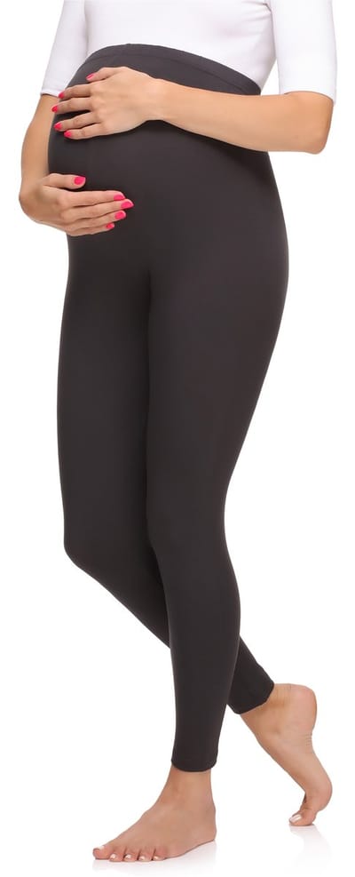 Merry Style MS-MS10-297-LE Dames Zwangerschapsleggings Leggings - Sport - Vrijetijdsbroek - Lang - Viscose - Sporbroek - Yogabroek - Grafiet - XL