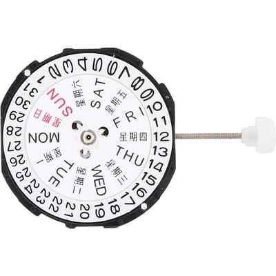 Montre-bracelet à quartz à trois aiguilles SL28, accessoire de réparation pour montre-bracelet avec date (Double Calendrier)