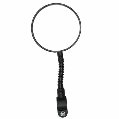 Benson Fietsspiegel - D8 cm - flexibel - met reflector - zwart - rond - voor aan stuur