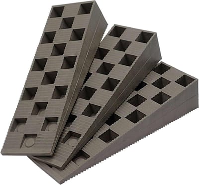 Kunststof Rib Vleugels - Afstandhouders Stelwiggen - Nivelleren Kozijnen Deuren - Antislip Grip - 149 x 45 x 30 mm