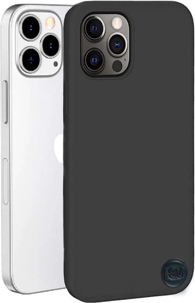 HEM Mat Zwart Siliconen Hoesje Geschikt Voor iPhone 14 Pro Max – Flexibele TPU Backcover Telefoonhoesje