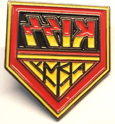 Emaille Pin - Metalen Badge - Accessoire Versieren - Tarnish Bestendig - 25mm - Rood Geel