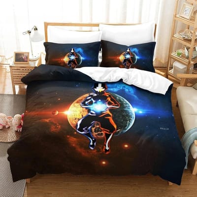 3D Gedrukte Stijl Anime Avatar The Last Airbender Beddengoed Collectie Enkele Maat Twin Maat Volledige Maat Queen Maat King Afmeting Maat Bed Collectie Volwassene EU Single 135x200cm