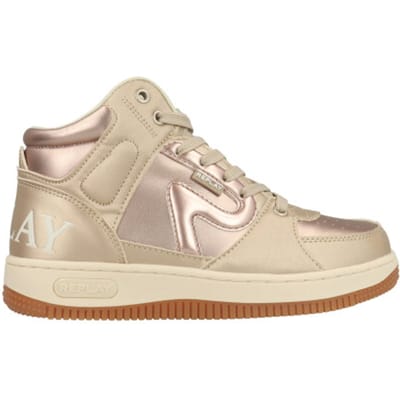 Replay - Epic Jr 18 - Meisjes - Hoge Sneaker - Platinumkleur - Maat 30