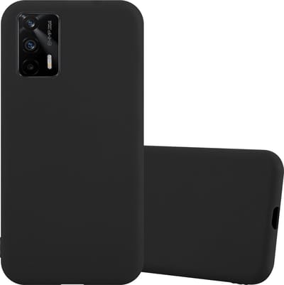 Cadorabo Hoesje geschikt voor Realme GT / GT Neo 2T / Q3 PRO in CANDY ZWART - Beschermhoes gemaakt van flexibel TPU silicone Case Cover