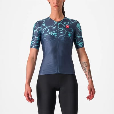 Castelli Free Speed 2 Triatlonshirt Met Korte Mouwen Blauw S Vrouw