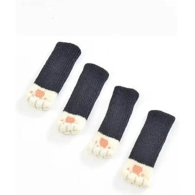 24 stuks Schattige Kattenpoot Gebreide Meubelsokken Antislip Stoelpootbeschermers Vloerbeschermers Poot Tafel Booties Pads Passen Vierkant Rond