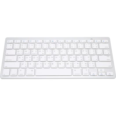 Clavier sans fil Anglais Thaï Bilingue Portable Élégant Ultra-fin Argent Blanc Clavier d'ordinateur