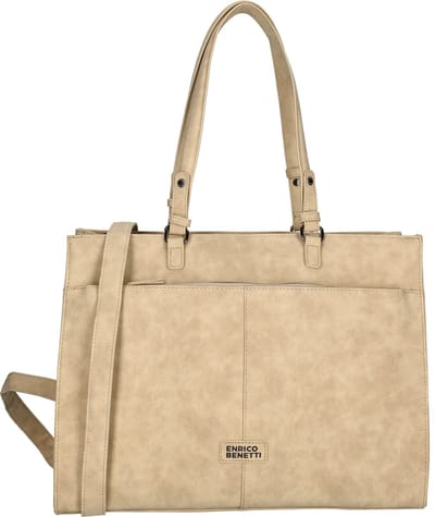 Enrico Benetti Kensi Shopper 15 inch laptopvak – 66728 – Taupe